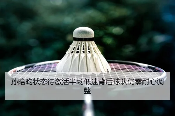孙晗昀状态待激活半场低迷背后球队仍需耐心调整